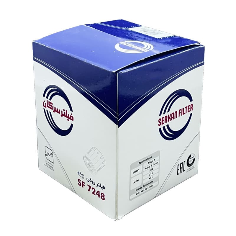 فیلتر روغن خودرو سرکان مناسب برای ام وی ام MVM X22-X55-315